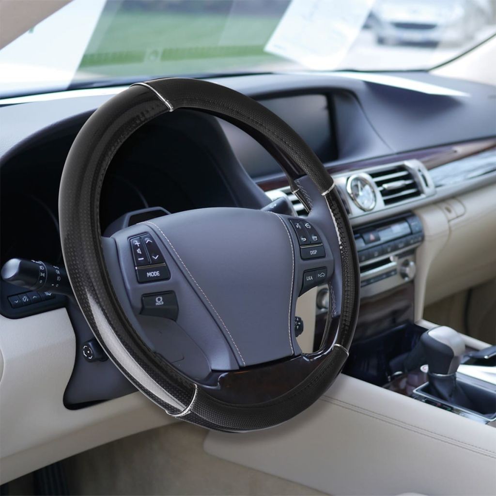 ProPlus Universal Steering Wheel Cover with Carbon Look 210230